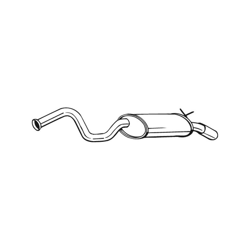 Silencieux d'échappement Arrière Pour Renault Laguna I Grandtour 8200162359