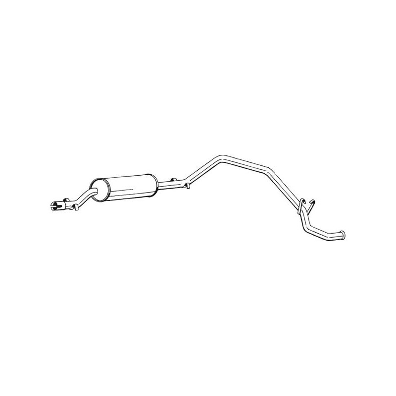 Silencieux d'échappement Arrière Pour Peugeot Fiat Citroën 172588 5963507