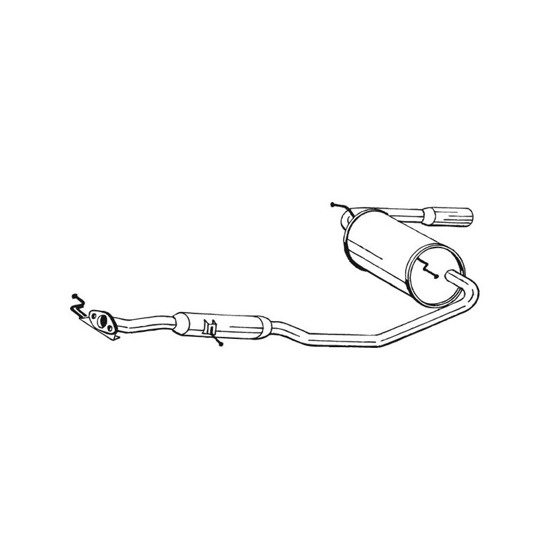 Silencieux d'échappement Arrière Pour Mazda MX-5 I BP5640100D BP5640100F