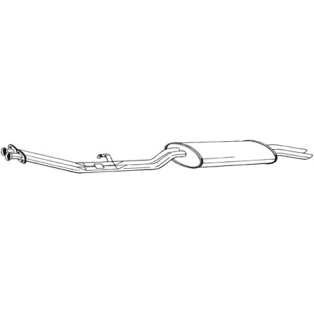 Silencieux d'échappement Arrière Pour BMW 3 Touring 18101705783