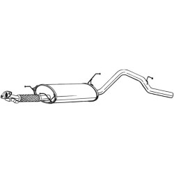 Silencieux d'échappement Arrière Pour Daihatsu Terios 1740587401