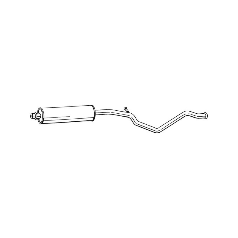 Silencieux d'échappement Central Pour Peugeot 307 1717Q4 9800524380