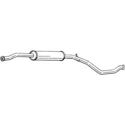 Silencieux d'échappement Central Pour Peugeot 206 1717FQ