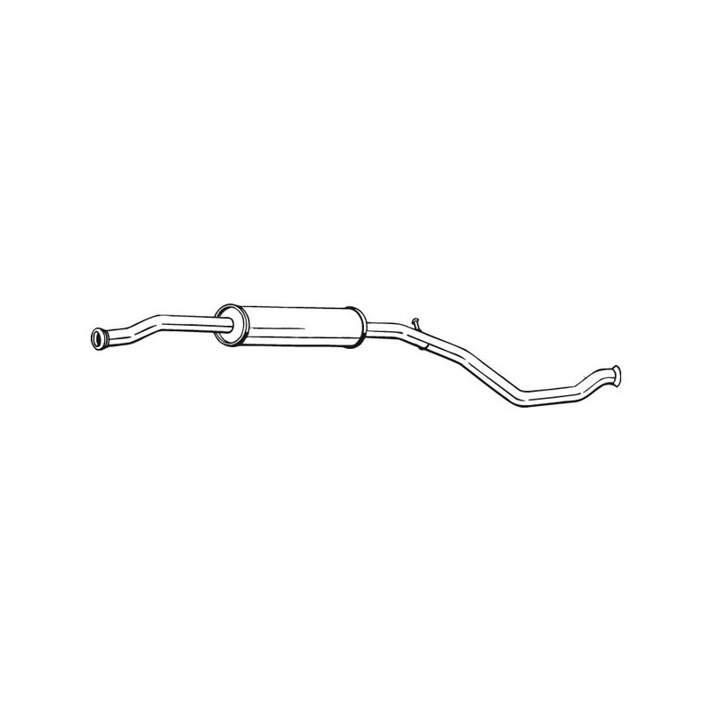 Silencieux d'échappement Central Pour Peugeot 206 1717FQ