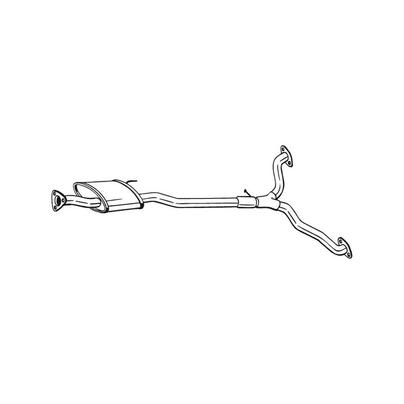 Silencieux d'échappement Central Pour Chevrolet Captiva Van 96629168