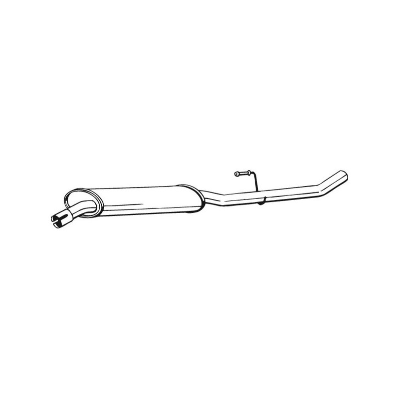 Silencieux d'échappement Central Pour Peugeot Citroën Lancia 1717R1 9456201780