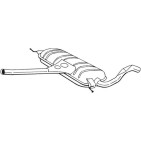 Silencieux d'échappement Central Pour VW Passat Variant 3B0253409AR 3B0253409K