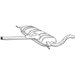Silencieux d'échappement Central Pour VW Passat Variant 3B0253409AR 3B0253409K