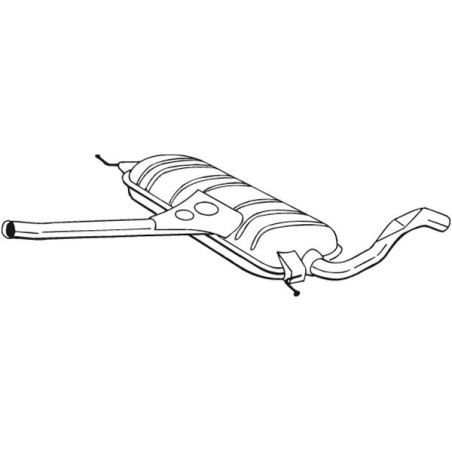 Silencieux d'échappement Central Pour VW Passat Variant 3B0253409AR 3B0253409K