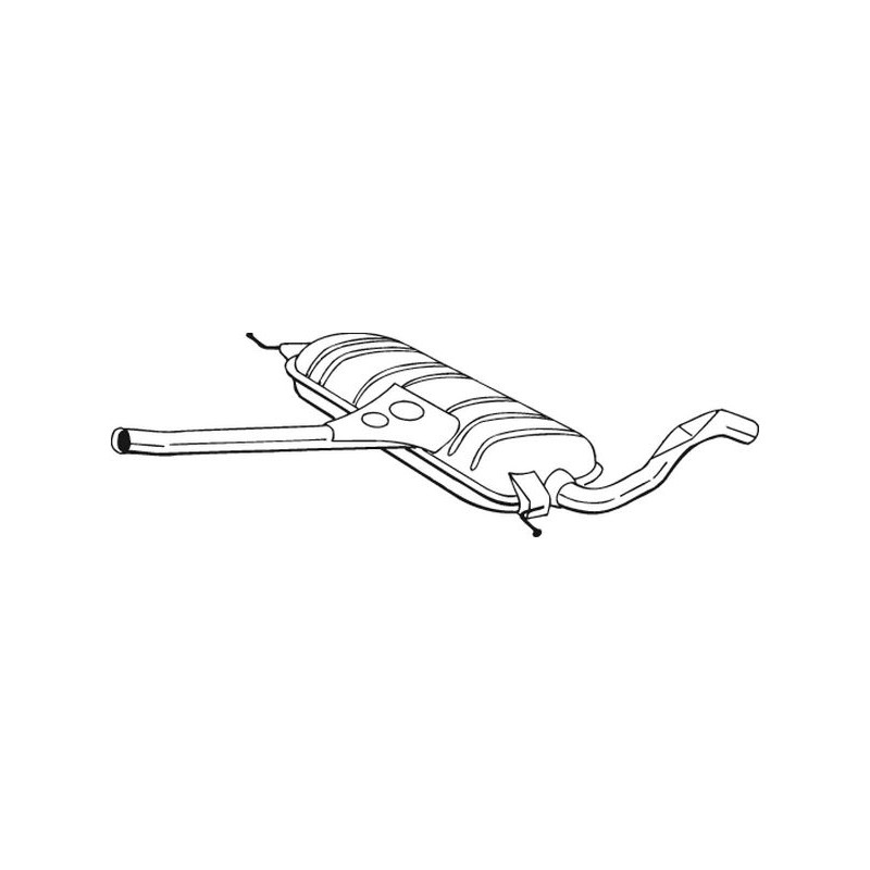 Silencieux d'échappement Central Pour VW Passat Variant 3B0253409AR 3B0253409K