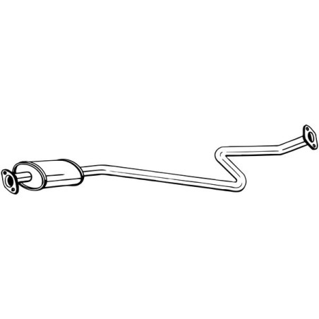Silencieux d'échappement Central Pour Nissan Micra II 201001F600 203001F500