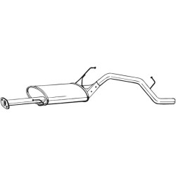 Silencieux d'échappement Arrière Pour Daihatsu Terios 1740587409 1740587417