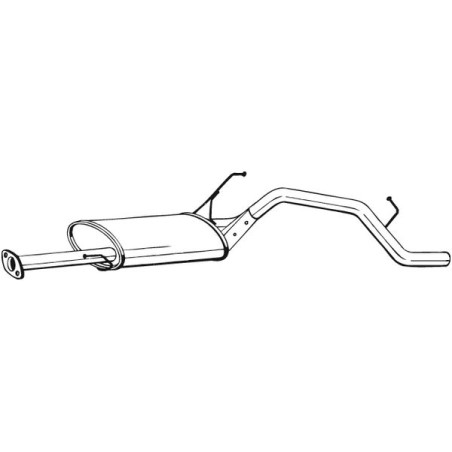 Silencieux d'échappement Arrière Pour Daihatsu Terios 1740587409 1740587417