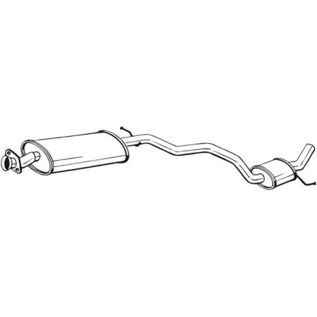 Silencieux d'échappement Central Pour Alfa Romeo 147 46739669