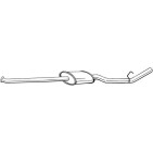Silencieux d'échappement Central Pour Renault Kangoo Express 7700308551