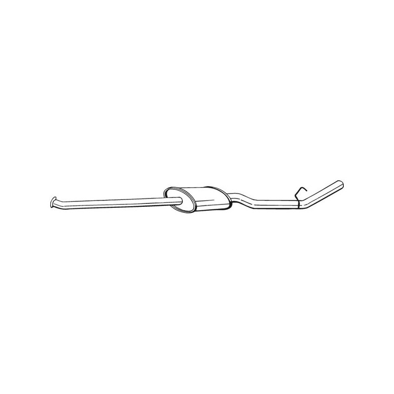 Silencieux d'échappement Central Pour Renault Kangoo Express 7700308551