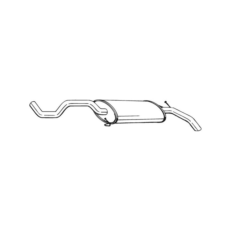 Silencieux d'échappement Arrière Pour VW Polo/Polo Classic JZW253609AE