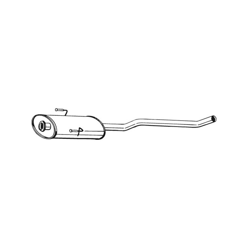 Silencieux d'échappement Central Pour Peugeot Fiat Citroën 171752 9456123480