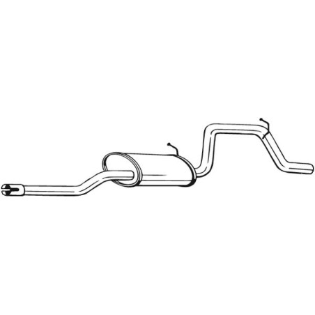 Silencieux d'échappement Arrière Pour Opel Agila (A) Vauxhall Agila MK I (A)