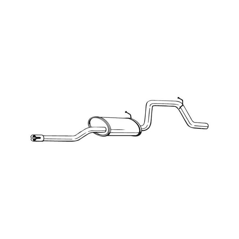 Silencieux d'échappement Arrière Pour Opel Agila (A) Vauxhall Agila MK I (A)