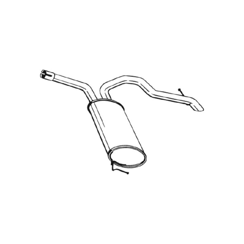 Silencieux d'échappement Arrière Pour Renault Opel Nissan Vauxhall 8200048489