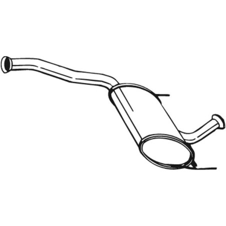 Silencieux d'échappement Central Pour Renault Laguna I Grandtour 7700423378