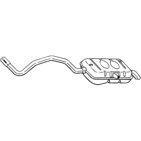 Silencieux d'échappement Arrière Pour Renault Grand Scénic II 8200561505