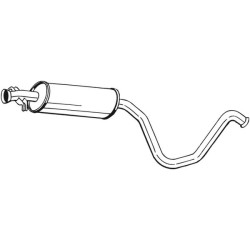 Silencieux d'échappement Central Pour Saab 9-3 Cabriolet 900 II 4226320