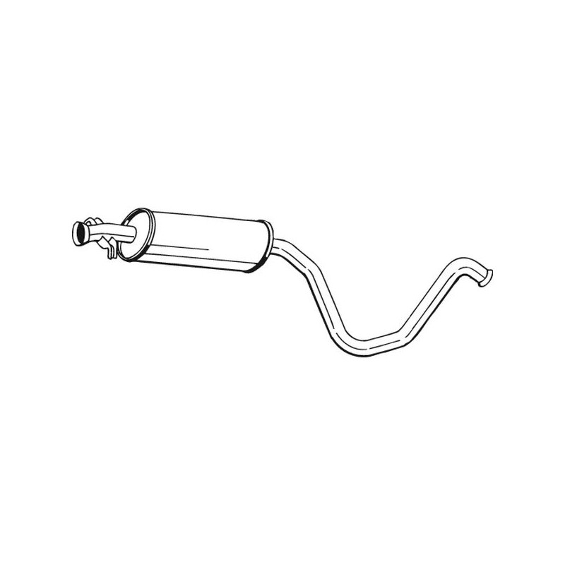 Silencieux d'échappement Central Pour Saab 9-3 Cabriolet 900 II 4226320