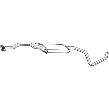 Silencieux d'échappement Central Pour Ford Escort Classic Turnier VI 1031543