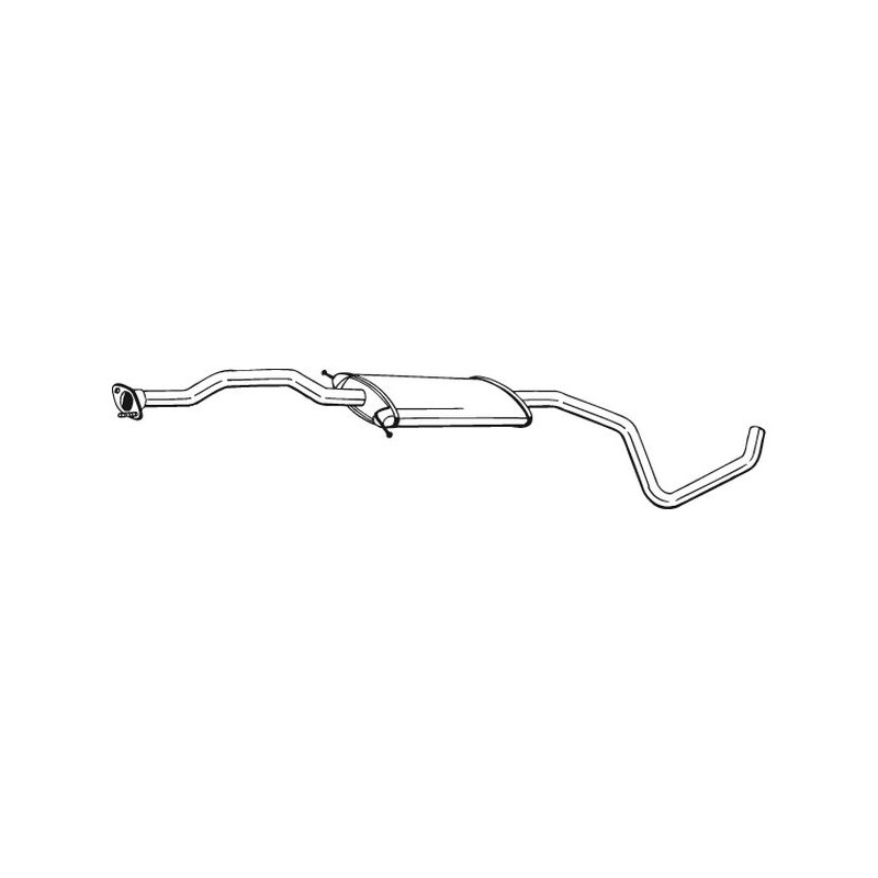 Silencieux d'échappement Central Pour Ford Escort Classic Turnier VI 1031543