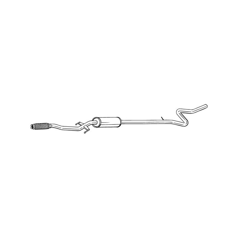 Silencieux d'échappement Central Pour Peugeot 207 CC SW 208 I 1717GJ