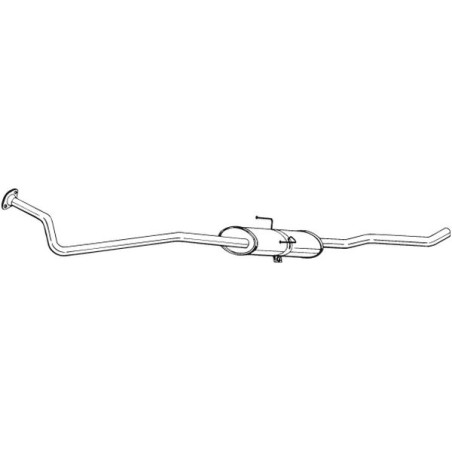Silencieux d'échappement Central Pour Peugeot Fiat Citroën 1.9 D