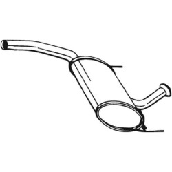 Silencieux d'échappement Central Pour Renault Laguna I Grandtour 7700423681