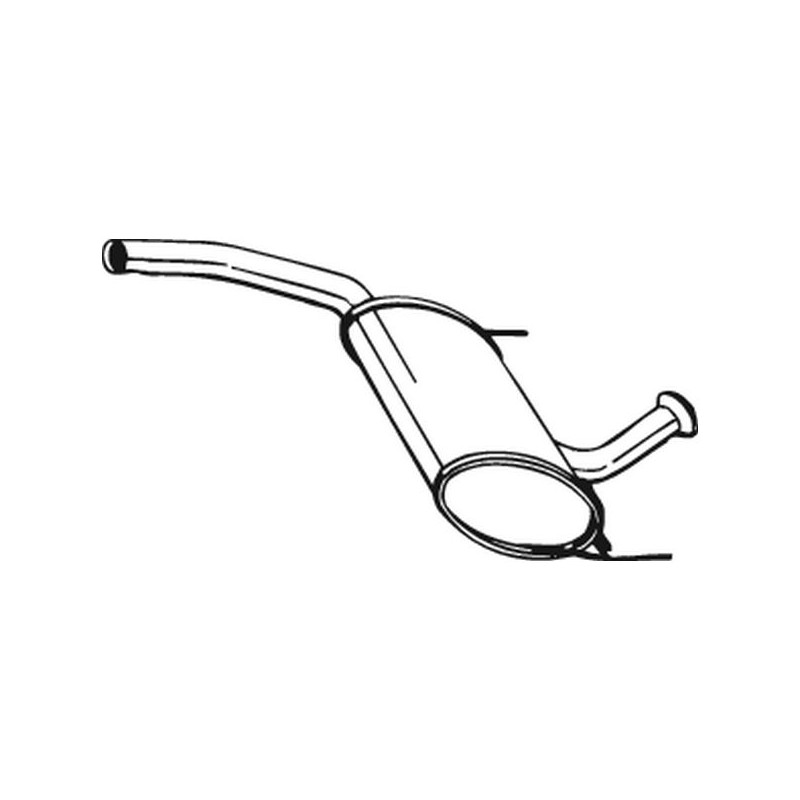 Silencieux d'échappement Central Pour Renault Laguna I Grandtour 7700423681