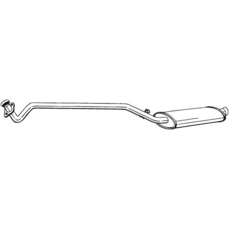 Silencieux d'échappement Avant Pour Renault Trafic 7700788160