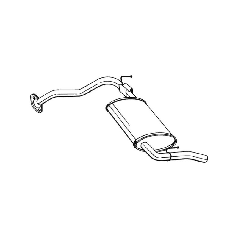 Silencieux d'échappement Arrière Pour Mazda 323 F V P Z51140100 Z53340100