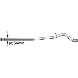 Tuyau d'échappement Pour Peugeot 406 Break
