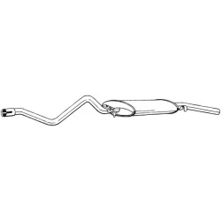 Silencieux d'échappement Arrière Pour VW Golf I Cabriolet Scirocco 171253609C