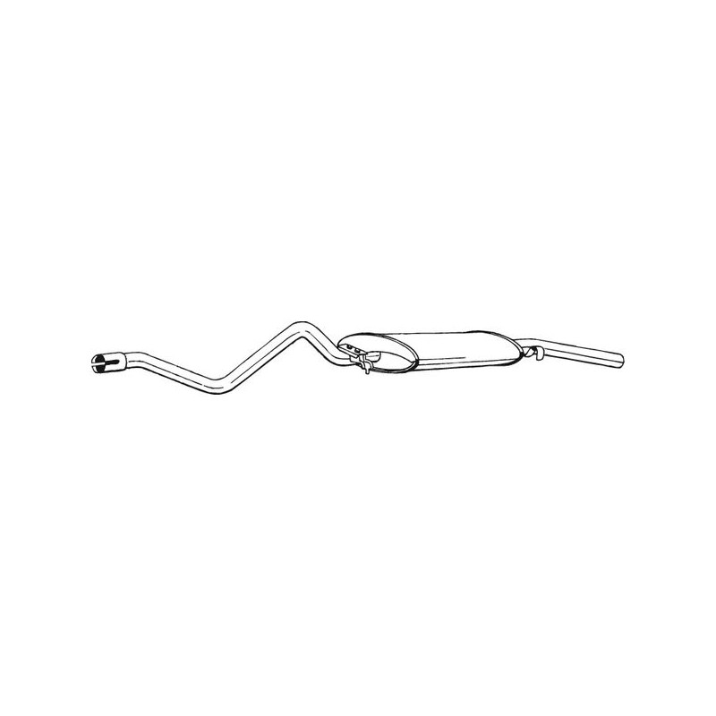 Silencieux d'échappement Arrière Pour VW Golf I Cabriolet Scirocco 171253609C