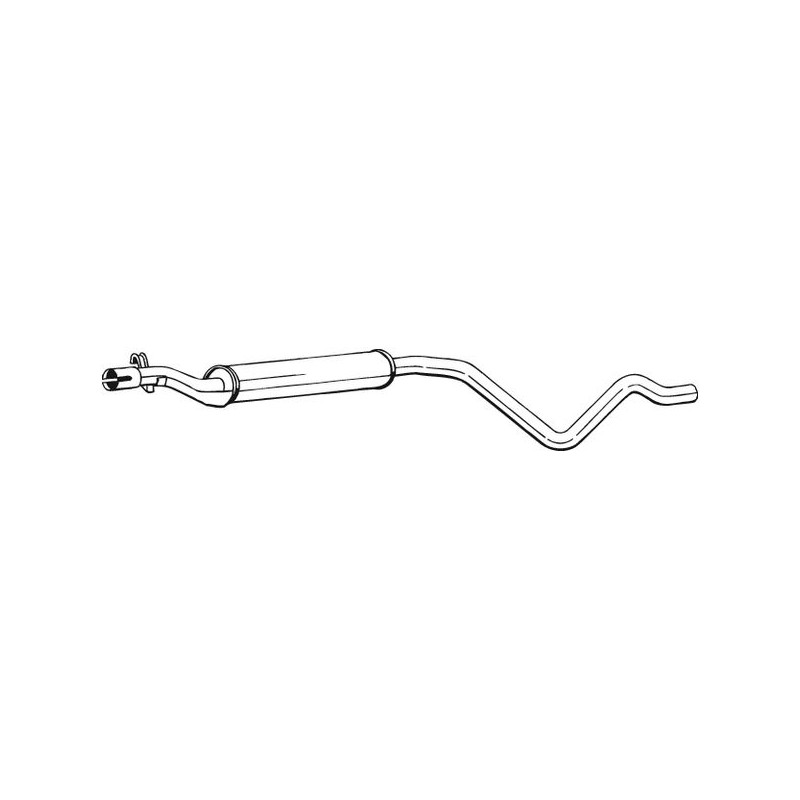 Silencieux d'échappement Central Pour VW Golf I Cabriolet Scirocco 533253209F