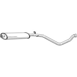 Silencieux d'échappement Central Pour Peugeot 306 171726