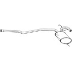 Silencieux d'échappement Central Pour Renault 19 I 7700787221