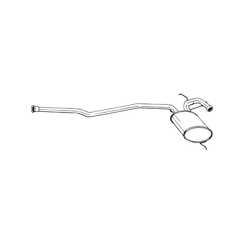 Silencieux d'échappement Central Pour Renault 19 I 7700787221