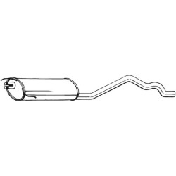 Silencieux d'échappement Central Pour Renault Espace II Van 6025101919