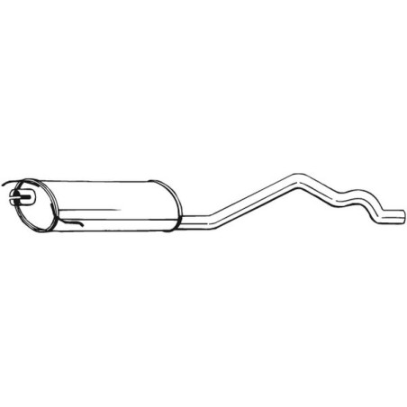 Silencieux d'échappement Central Pour Renault Espace II Van 6025101919