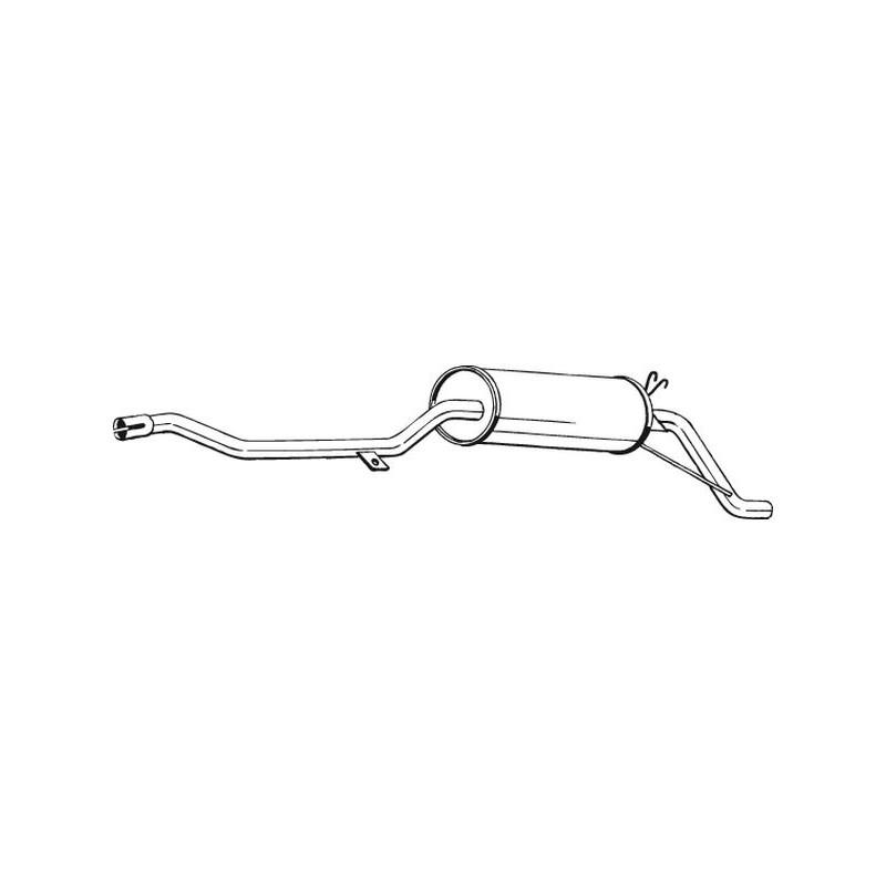 Silencieux d'échappement Arrière Pour Citroën C15 96001963
