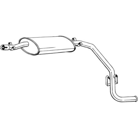 Silencieux d'échappement Arrière Pour Peugeot Fiat Citroën 172626 7579139