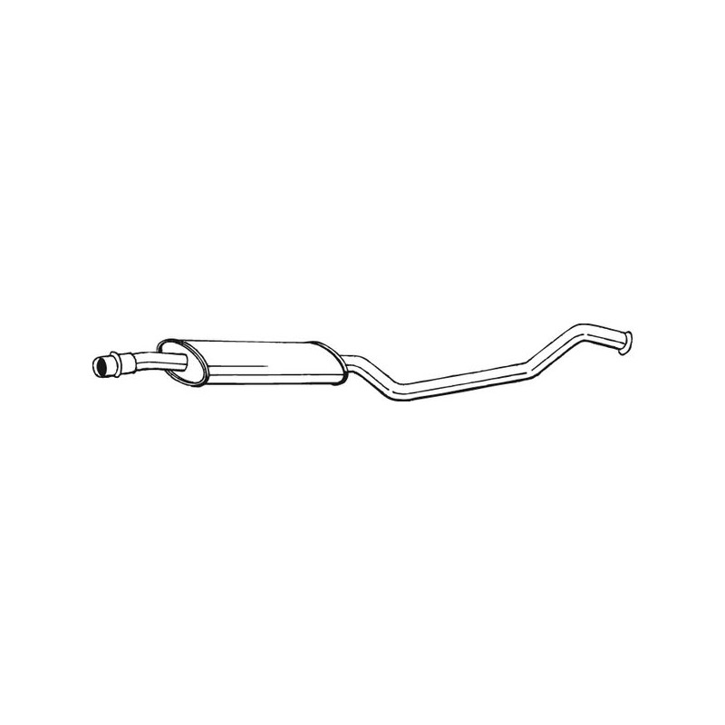 Silencieux d'échappement Central Pour Citroën Xantia 171756 96106856
