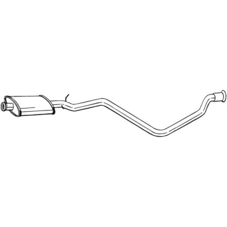 Silencieux d'échappement Central Pour Peugeot 405 I II 172184 172866